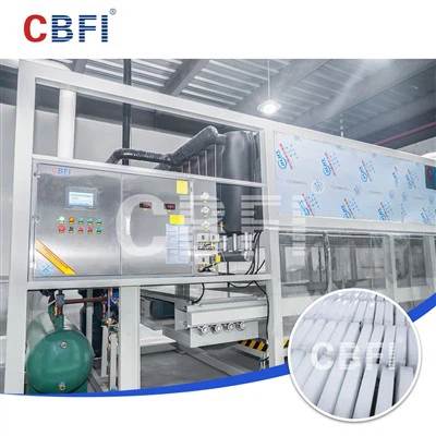 1 ton pembuat es balok 24 jam untuk pendinginan dan pembekuan